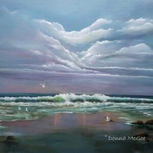 Atlantic Call Card Irish Seascape Painting