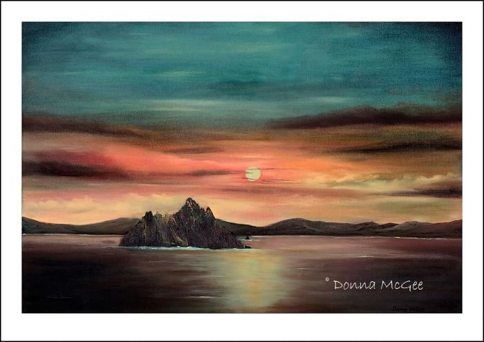 Evening at Skellig Michael giclee print