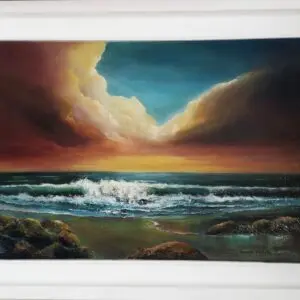 sea breeze - 20 x 30 inches oil on canvas - irish seascape art