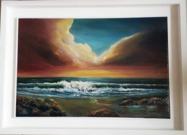 sea breeze - 20 x 30 inches oil on canvas - irish seascape art