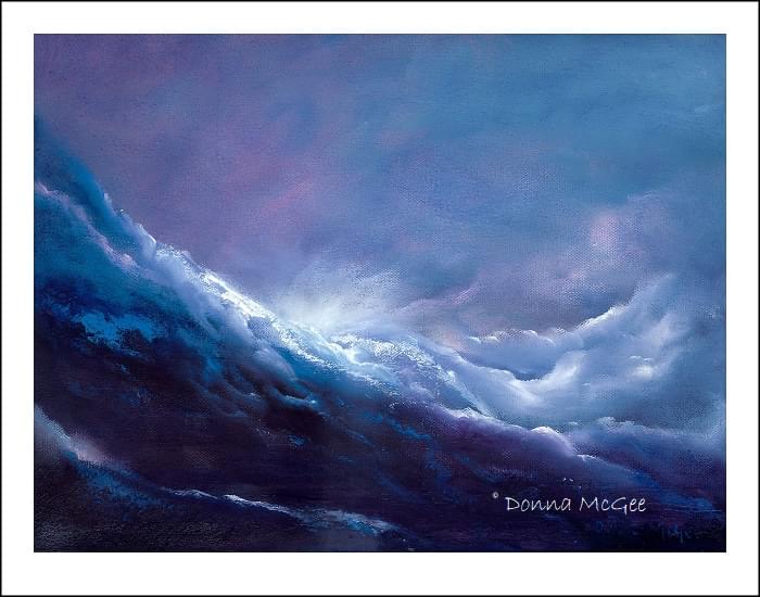 celestial rush 40 x 30 cms limited edition Giclee Print of original abstract oil painting irish art