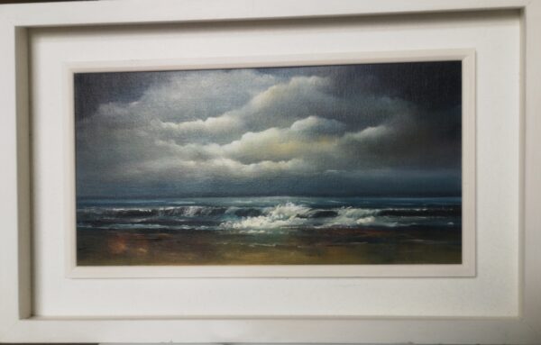 eternal calm 10 x 20 inches oil on board - irish seascape painting