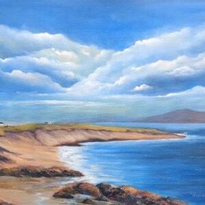 Gurteen Bay Galway 20 x 30 irish landscape oil painting