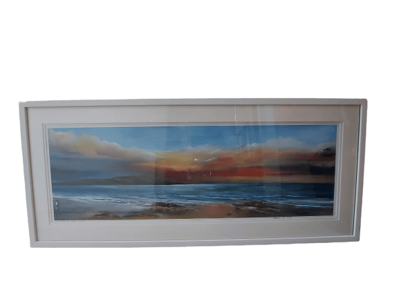 romance at keel painting back with cert of authenticity