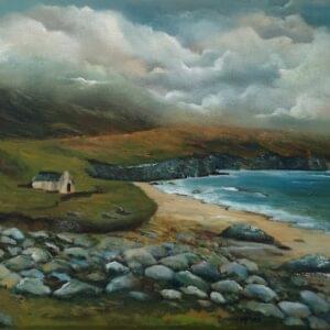 Keem Bay Achill oil painting 16 x 12 inches oil - irish landscape