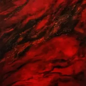 collision red abstract painting 20x 30 oil on canvas