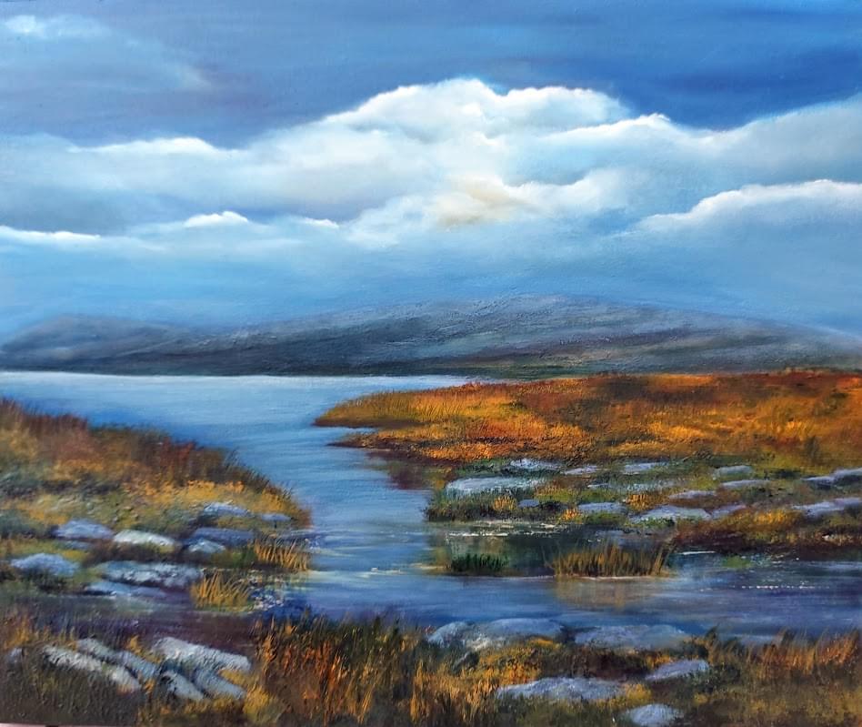 Burren Heart and Soul Oil Painting Irish landscape