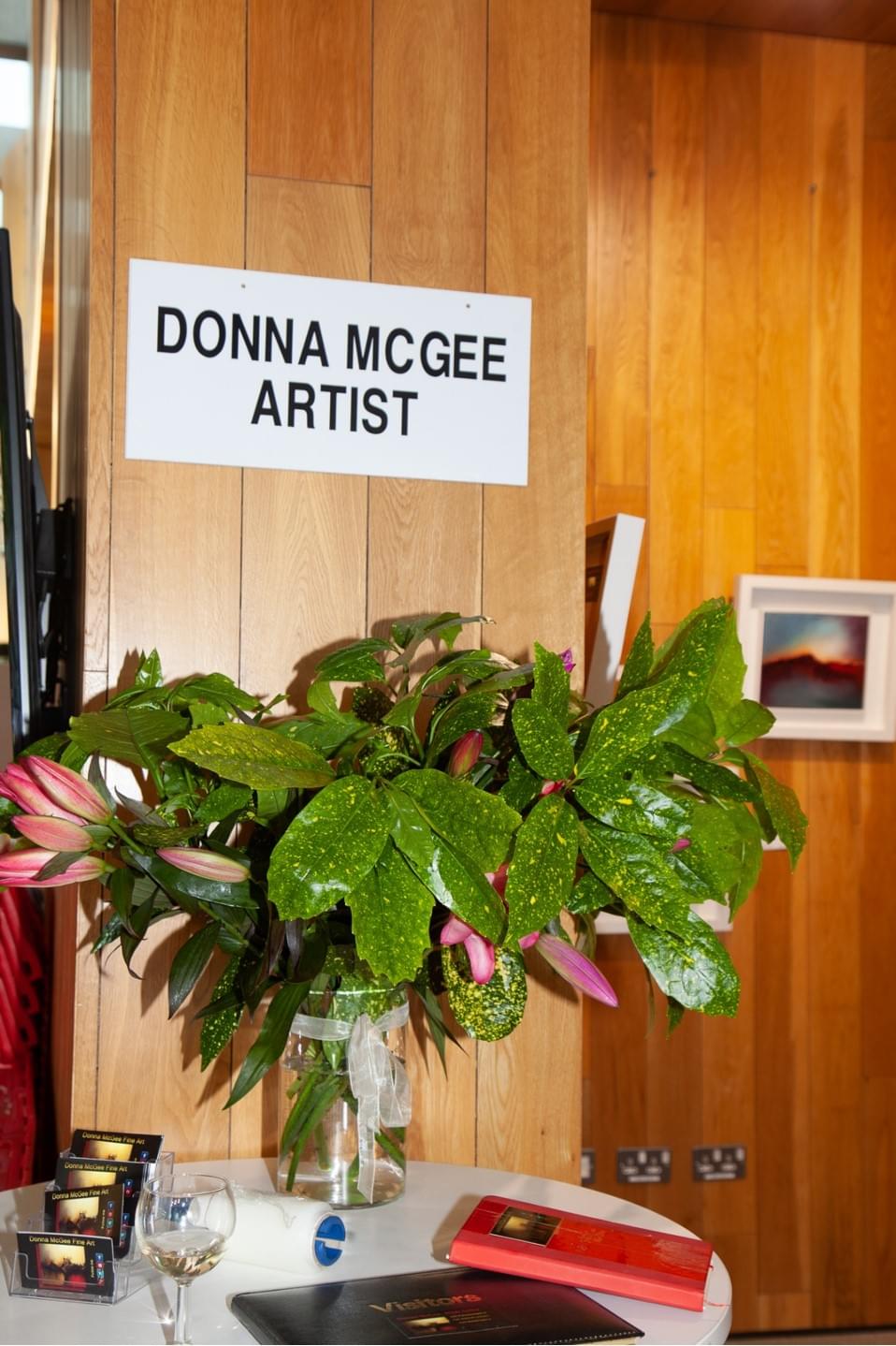 donna mcgee artist at Shards of Light exhibition