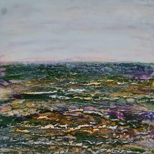 burren layers encaustic wax painting Donna McGee