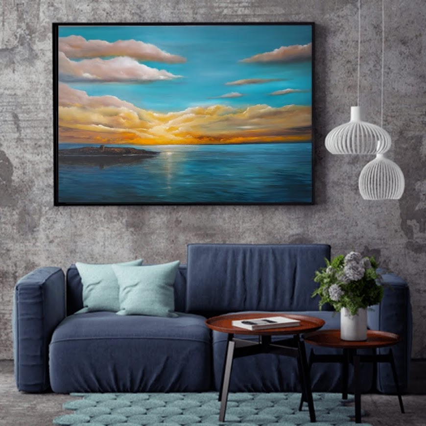 Dalkey Island 30x40 inch oil painting