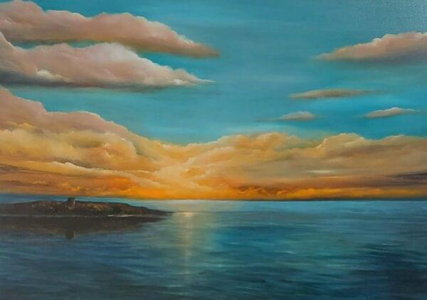 Dalkey Island Oil Painting 30x40 inches on canvas