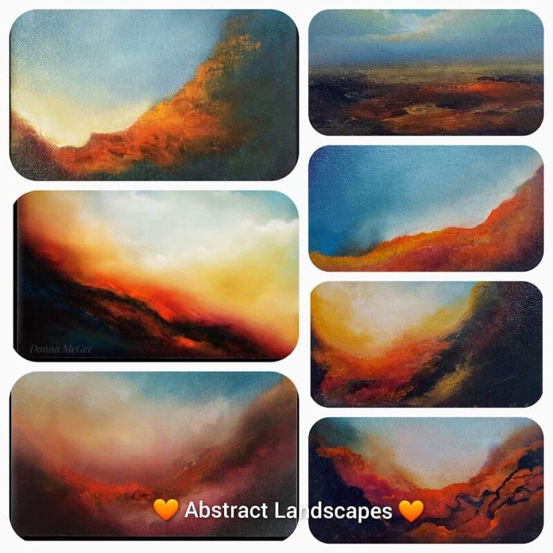 Transcendence Collection of Abstract landscape paintings