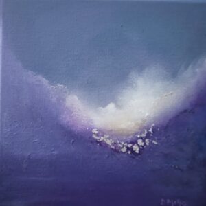 purple mist abstract oil painting Donna McGee