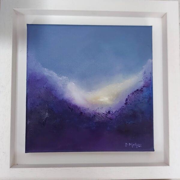 purple mist abstract oil painting
