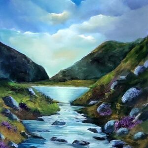 gap of dunloe 16 x 12 landscape oil painting - donna McGee