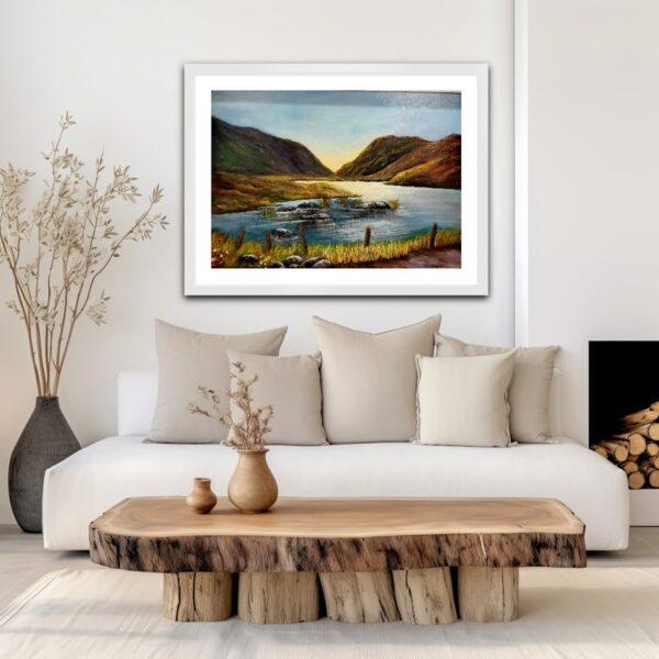 gap of dunloe sunlight oil painting by donna mcgee