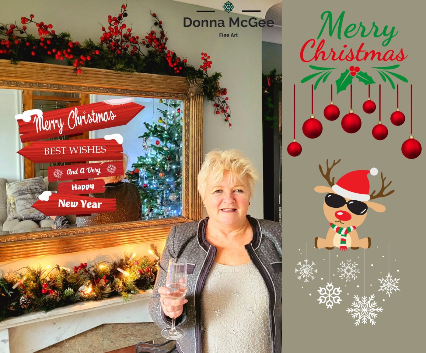 wishing everyone a very happy charistmas and good health and happiness in the new year from donna mcgee fine art