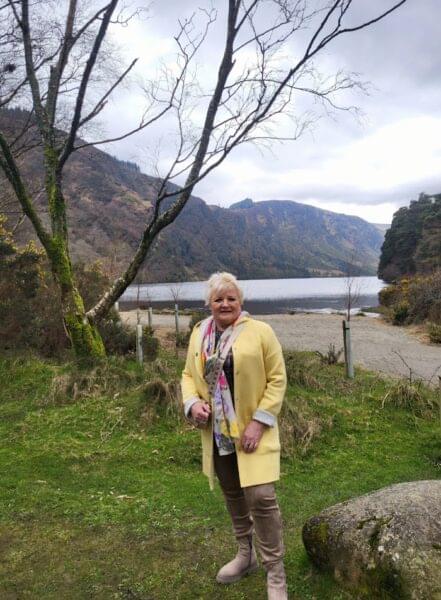 Upper lake glendalough with Donna McGee