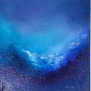 Celestial-Whisper-8x8-oil-on-canvas-abstract-painting part of Mystic harmony series