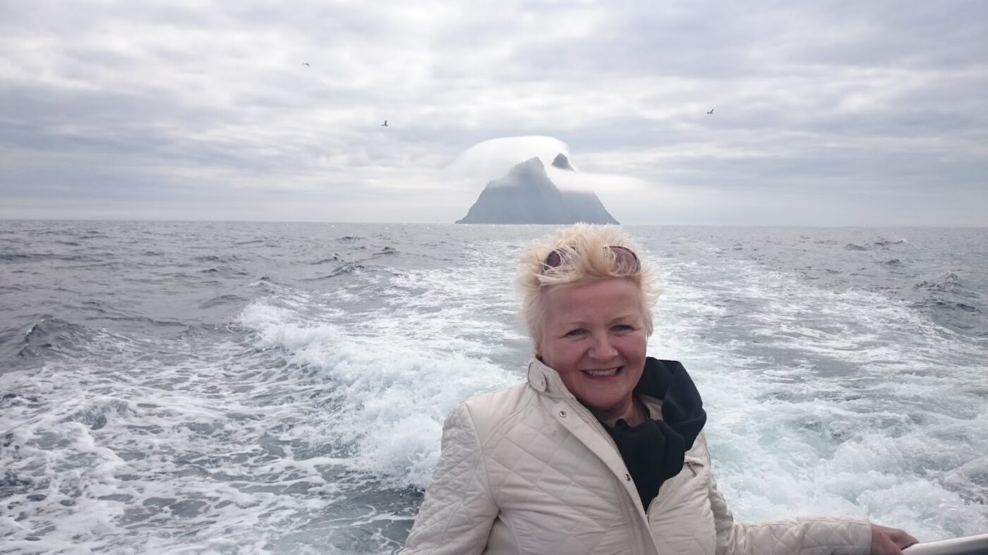 donna mcgee sailing from port mcgee after visit to Skellig Michael