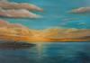 dalkey island sunset oil painting